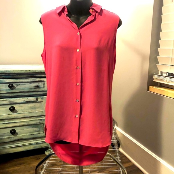 RACHEL Zoe Hi Low Sleeveless Button Up - Picture 2 of 7